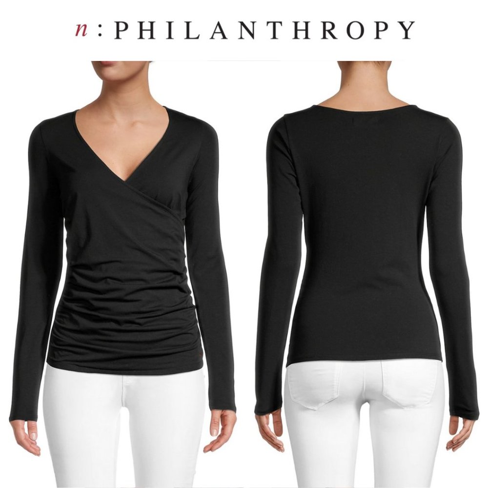 n:Philanthropy Mateese Top in Black